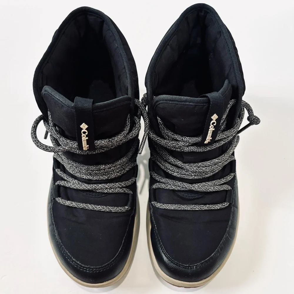 Columbia Women’s 8 Slopeside Village Omni Heat Waterproof Black Winter Snow Boot